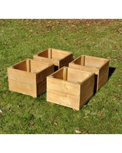 SMALL SQUARE PLANTERS (4PK)