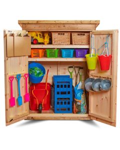 CHANGEABLE SHELVING SHED