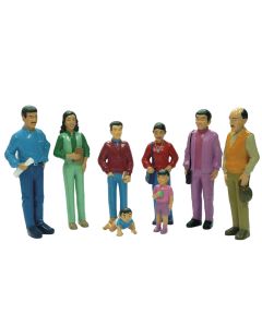Miniland Family with Dark Brown Skin