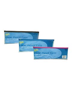 Helix Pencil Case Assorted 325 x 125mm - Pack of 12