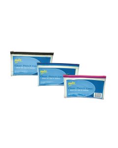 Helix Pencil Case Assorted 200 x 125mm - Pack of 12