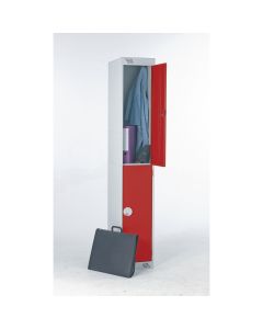 2 Door Locker with Deadlock - Nest of 1 - Blue