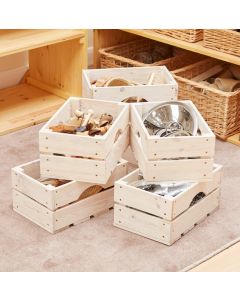 ALL WOOD GRAB CRATES (6PK)