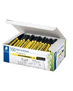 STAEDTLER Noris Handwriting Pen - Black - Pack of 100
