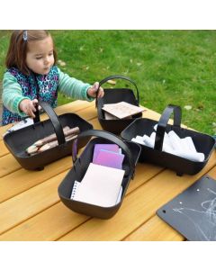 EASY CARRY TRUGS BLACK (4PK) + 4 HANDLES
