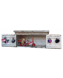 BIGGER BIKE SHED H 1130 X W 1950 X D 1100 MM
