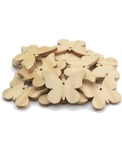Large Wooden Butterflies - Pack of 20