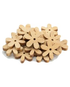 Small Wooden Daisy Flowers - Pack of 20