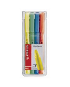 Stabilo Flash Highlighter Assorted - Pack of 4