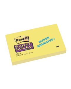 Post-it Super Sticky Notes - 76 x 127mm - Pack of 12