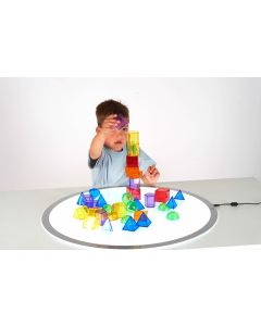 50MM TRANSLUCENT GEOMETRIC SHAPES (36PK)