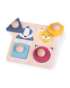 Bigjigs Toys FSC Woodland Animal Shape Puzzle