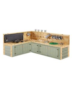 COUNTRY GREEN CORNER KITCHEN