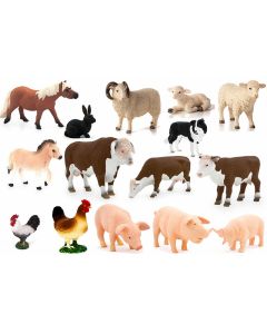 REAL LIFE FARM SET (15PK)