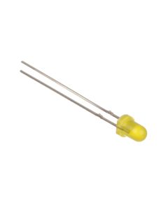 Yellow 3mm Diffused LED - 125mCd