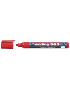 Edding 363 Whiteboard Marker Red Chisel Tip - Pack of 10