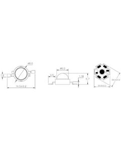 3W Power LED Star White