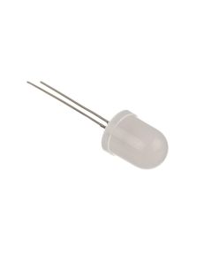 White 10mm Diffused LED - 1750mCd, pack of 10