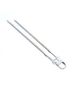 White 3mm Water Clear LED - 25deg - 12500mCd, pack 10