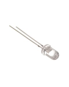 White Flashing 5mm Water Clear LED - 30deg - 8400mCd