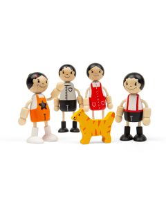 BIGJIGS Toys Eastern Asian Family Dolls