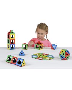 MAGNETIC POLYDRON CLASS SET. 96 PIECE.