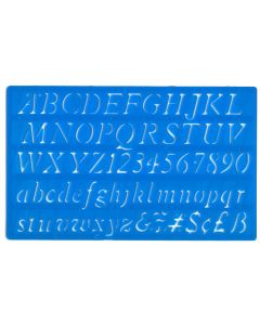 20mm Italic Lettering Stencil