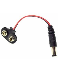 9V PP3 Battery Clip Lead to 2.1mm DC Connector
