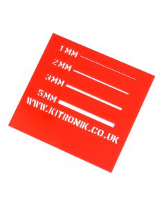 Red Value Acrylic Sheet (Cast) 3mm x 1000mm x 600 mm