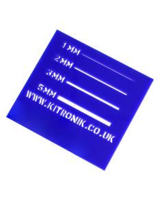 Blue Value Acrylic Sheet (Cast) 3mm x 1000mm x 600 mm