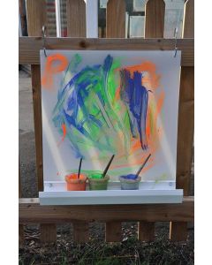 SELF DRAINING FENCE EASEL WITH S HOOKS (SMALL)