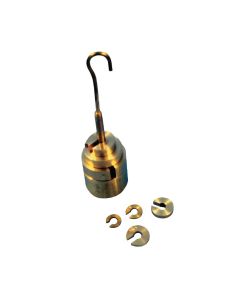Hanging Slotted Masses, Brass - 1g to 200g Mixed Masses and Hanger