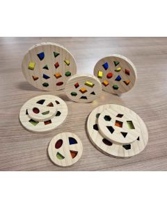 Light and Shadow Wooden Discs