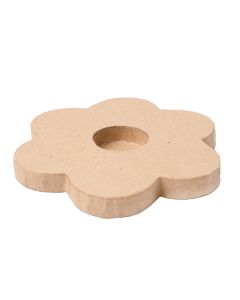 Papier-Mache Tea Light Holders - Flower - Pack of 6