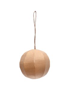 Papier-Mache Ball Ornaments - Pack of 6