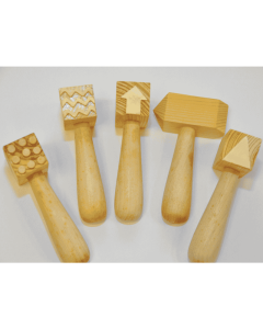 WOODEN PATTERN HAMMERS(PACK OF 5)