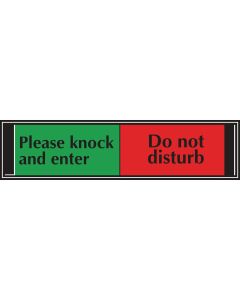 Do Not Disturb/Enter Slider Signs - 50 x 200mm