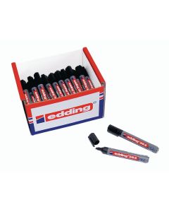Edding 363 Whiteboard Marker Black Chisel Tip - Pack of 50