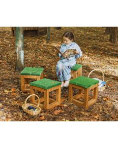 Simple Grass Cube Seats (4pk)