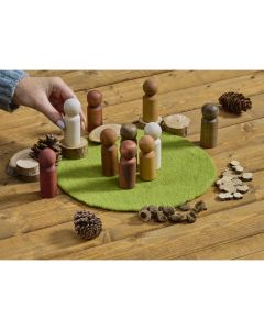 Multicultural Wooden People (10Pk)
