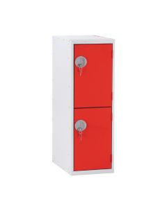 2 Door Locker With Deadlock - Red