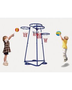 FOUR HOOP BASKETBALL TRAINER STAND