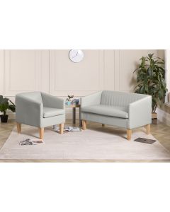 Contemporary Breakout Sofa & Chair Set - Grey