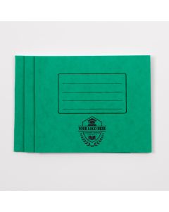  5.25" x 6.5" Exercise Book 32p-15mm Ruled Green