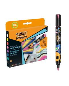 BIC Intensity Paint Markers - Vivid Colours - Pack of 8