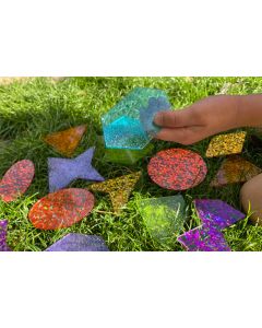 Rainbow Glitter Shapes