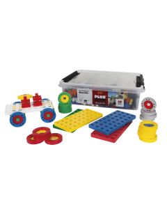 Plus-Plus BIG Go! 200 Mix & 5 Baseplates pcs & 20 wheels