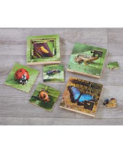 Lifecycle Insect Layered Jigsaws (3Pk)