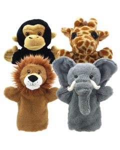 African Animal Puppets (4Pk)