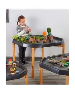 Tall Wooden Tuff Spot Stand